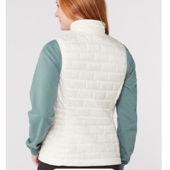 Patagonia Women's Nano Puff Vest Jacket Medium Birch White Nwt - Picture 3 of 8